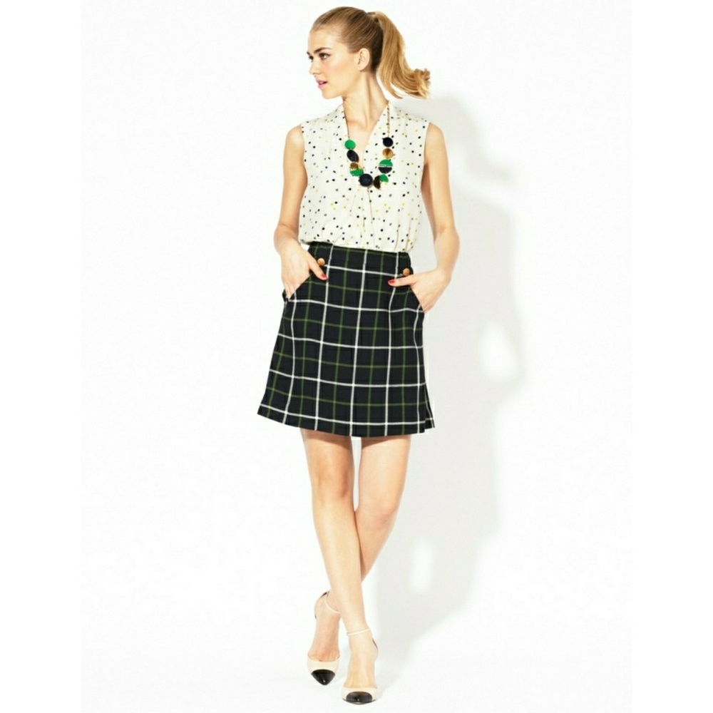 Kate Spade Plaid Fallon Skirt